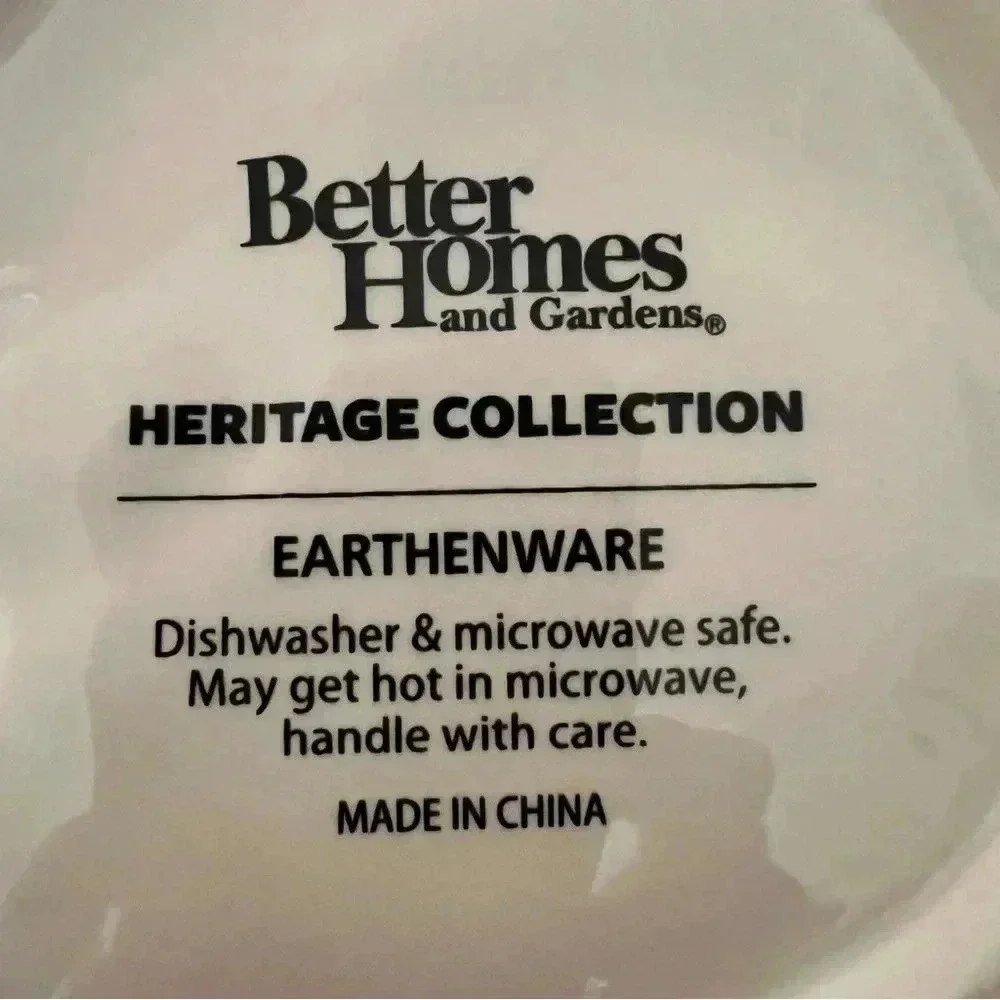 Better Homes and Gardens Heritage Collection Earthenware Fox Plate 8” Plate SALE